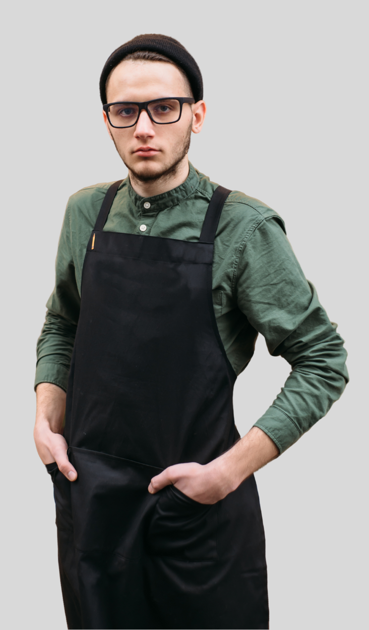 MED LENGTH APRON 3-COMPARTMENT POUCH